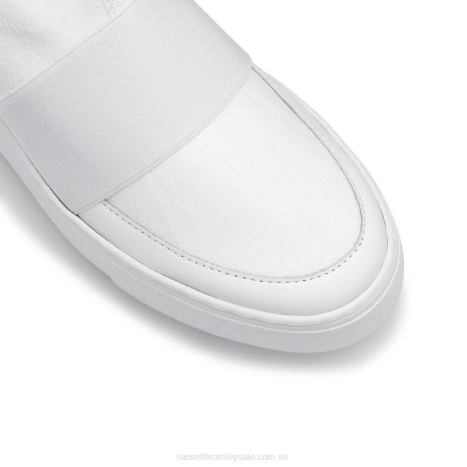 kvinnor vit Russell And Bromley parkstickad stickad sneaker T4XZ21