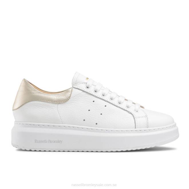 kvinnor vit Russell And Bromley present sneaker T4XZ76
