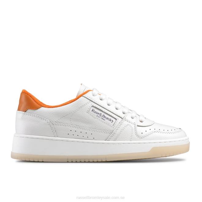 kvinnor vit Russell And Bromley retro kontrast sula snörning T4XZ52