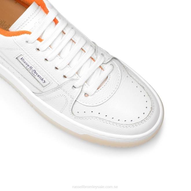 kvinnor vit Russell And Bromley retro kontrast sula snörning T4XZ52