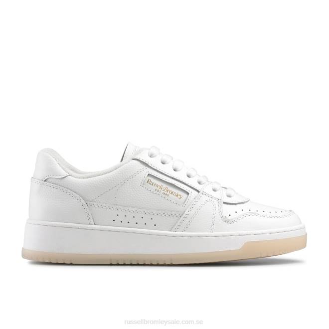 kvinnor vit Russell And Bromley retro kontrast sula snörning T4XZ53