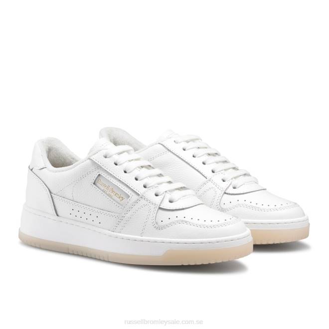 kvinnor vit Russell And Bromley retro kontrast sula snörning T4XZ53