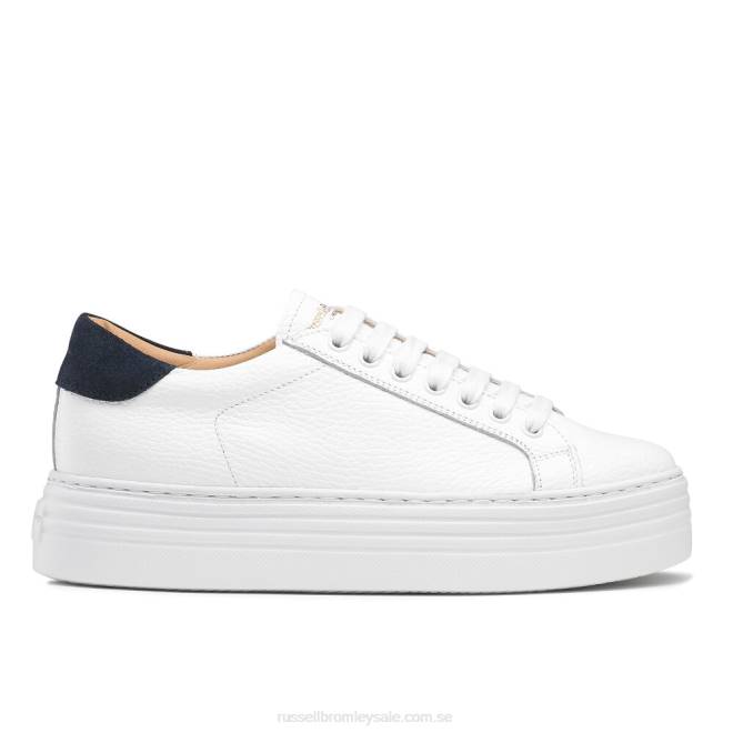kvinnor vit Russell And Bromley saturn flatform sneaker T4XZ72