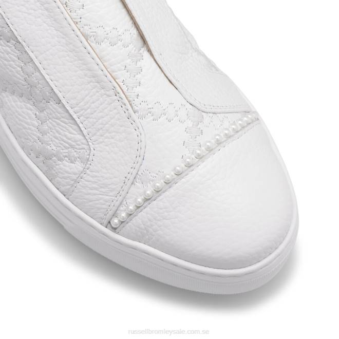 kvinnor vit Russell And Bromley seawalk snörlösa sneaker T4XZ44