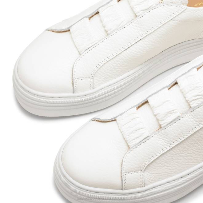 kvinnor vit Russell And Bromley sirius flatform sneaker T4XZ46