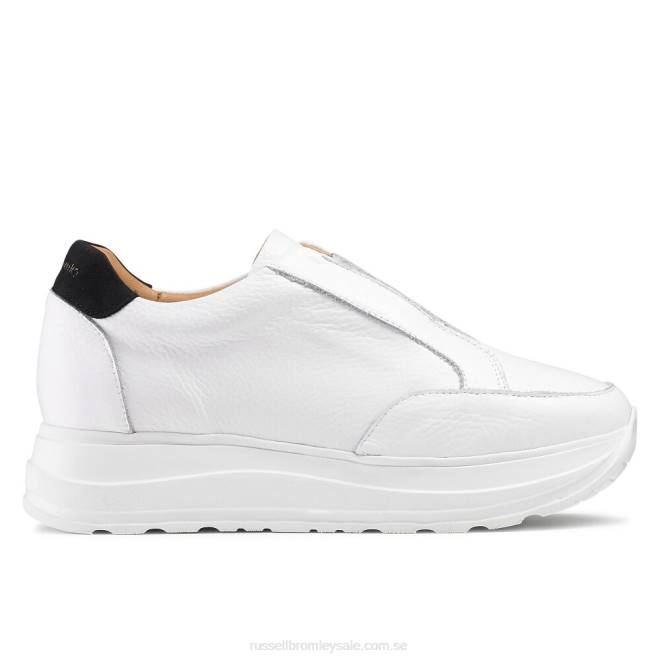 kvinnor vit Russell And Bromley snabba upp spetslös löpare T4XZ39