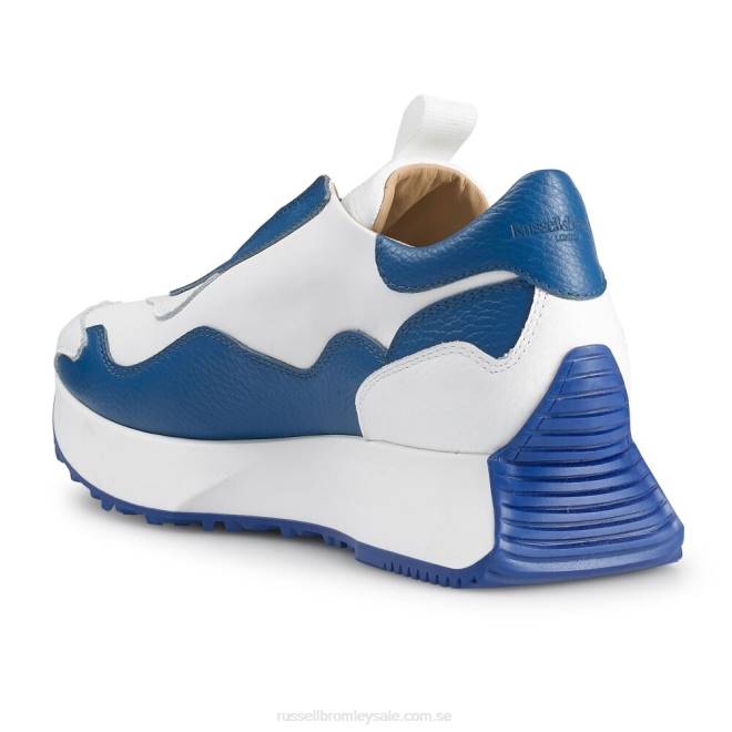kvinnor vit Russell And Bromley tidlösa utsvängda snörlösa sneaker T4XZ8