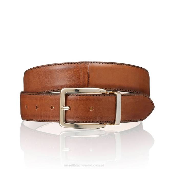 män solbränna Russell And Bromley tango klassiskt bälte med spänne T4XZ657