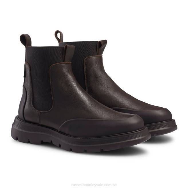 män brun Russell And Bromley conquer m stänkskydd chelsea boot T4XZ619