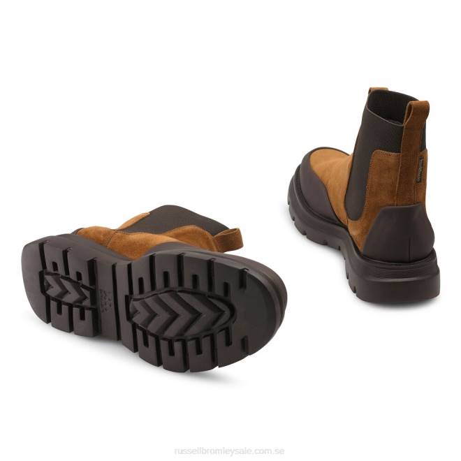 män brun Russell And Bromley conquer m stänkskydd chelsea boot T4XZ625