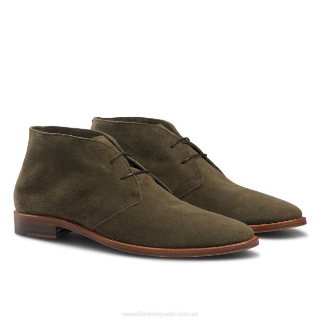 män grön Russell And Bromley pall mall ofodrad chukka stövel T4XZ626