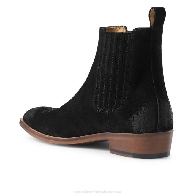 män svart Russell And Bromley arizona western stövel T4XZ607