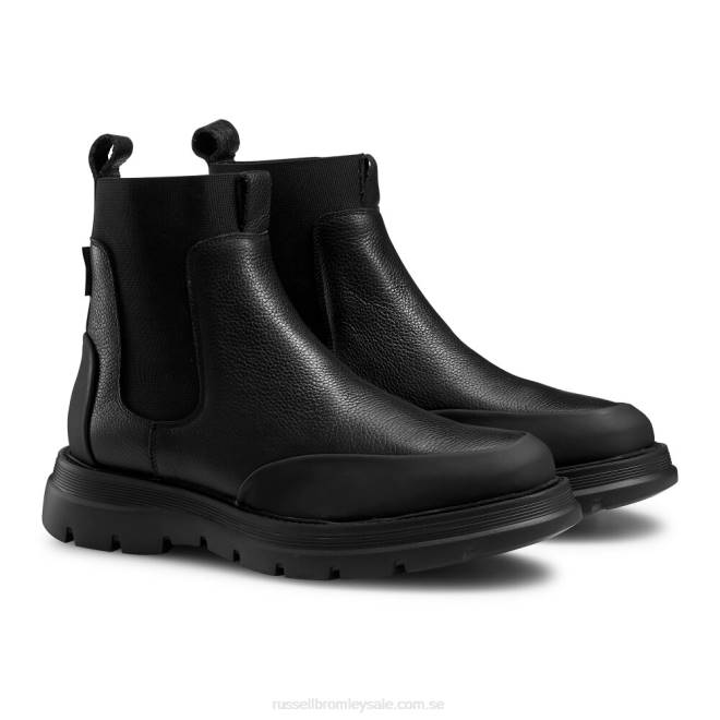män svart Russell And Bromley conquer m stänkskydd chelsea boot T4XZ620