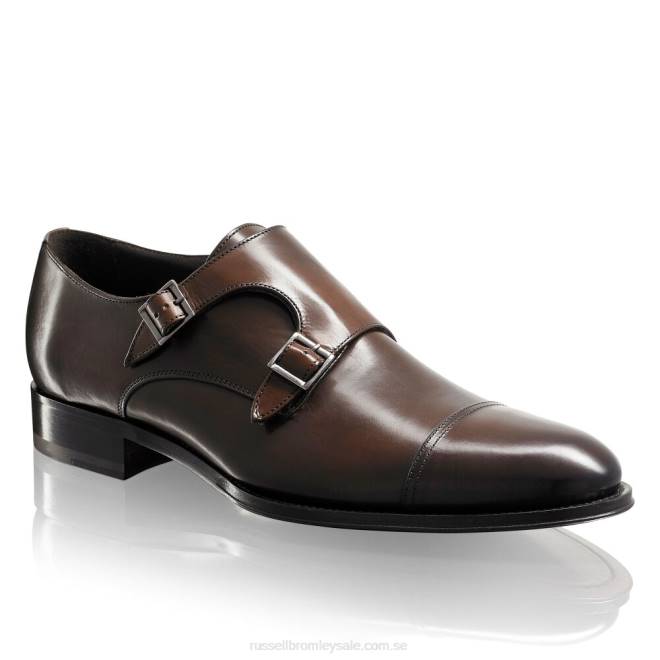 män brun Russell And Bromley björk dubbelspänne munk T4XZ603