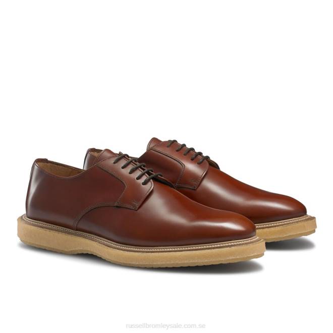 män brun Russell And Bromley oporto hi-shine derby T4XZ598