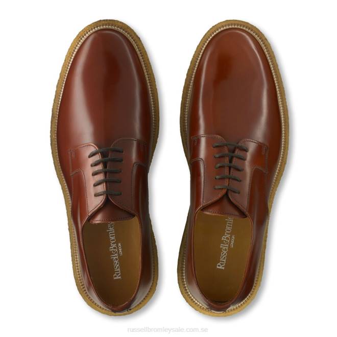 män brun Russell And Bromley oporto hi-shine derby T4XZ598