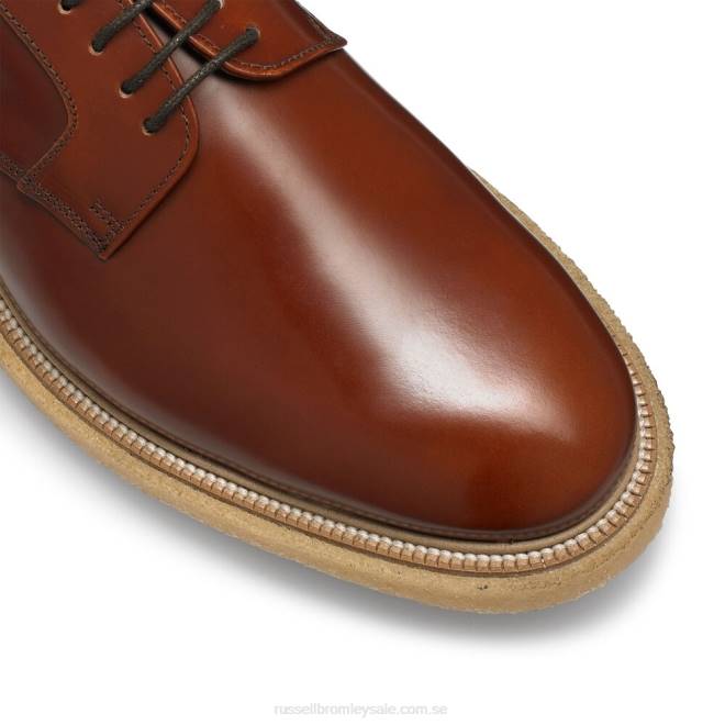 män brun Russell And Bromley oporto hi-shine derby T4XZ598