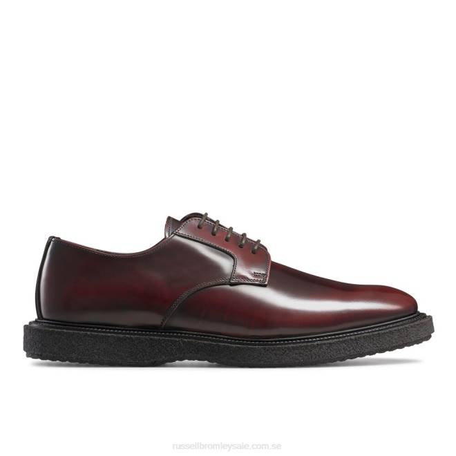 män röd Russell And Bromley oporto hi-shine derby T4XZ599