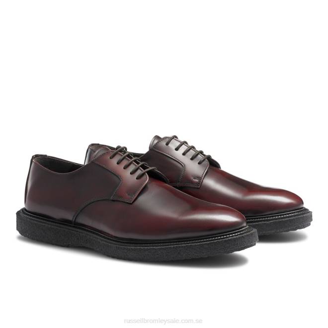 män röd Russell And Bromley oporto hi-shine derby T4XZ599