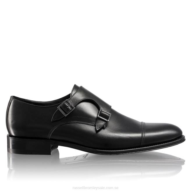 män svart Russell And Bromley björk dubbelspänne munk T4XZ604