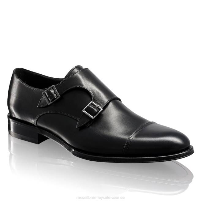 män svart Russell And Bromley björk dubbelspänne munk T4XZ604