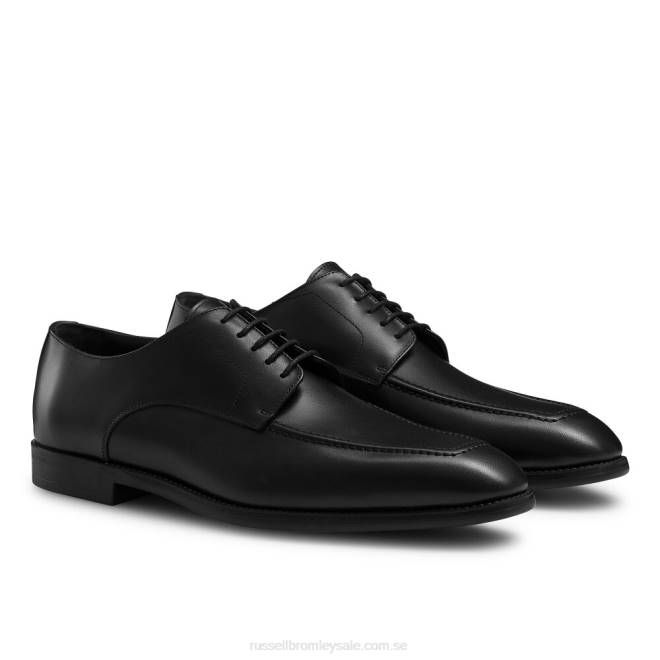 män svart Russell And Bromley cross town gummisula snörning T4XZ601
