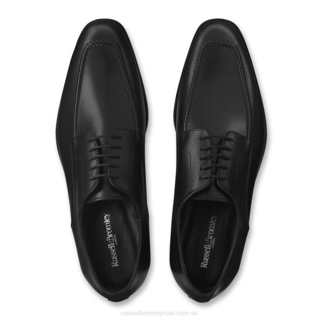 män svart Russell And Bromley cross town gummisula snörning T4XZ601