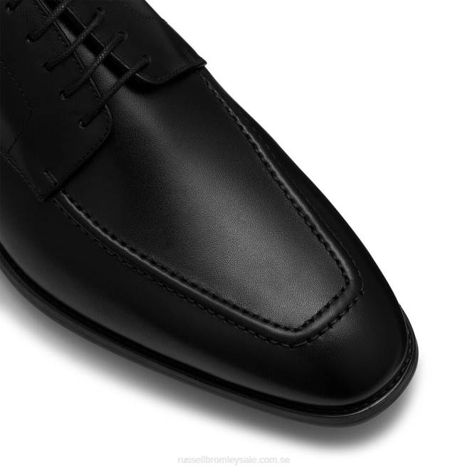 män svart Russell And Bromley cross town gummisula snörning T4XZ601