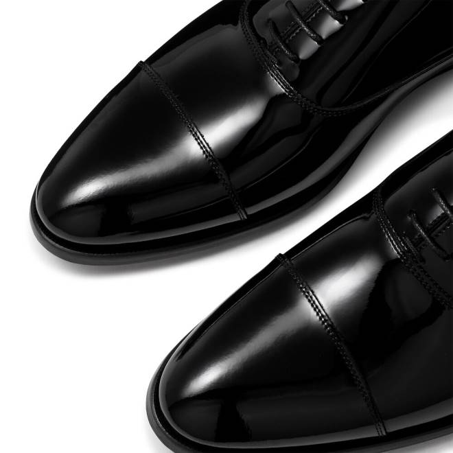 män svart Russell And Bromley cumulus tåhätta oxford T4XZ589