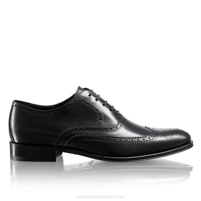 män svart Russell And Bromley ek antik brogue oxford T4XZ585