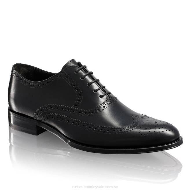 män svart Russell And Bromley ek antik brogue oxford T4XZ585