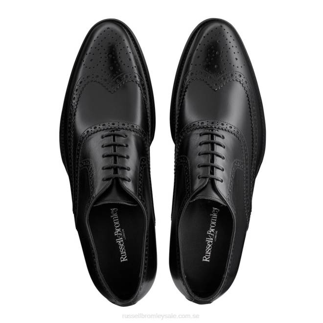 män svart Russell And Bromley ek antik brogue oxford T4XZ585
