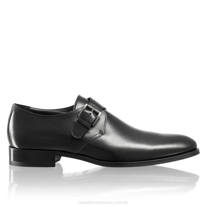män svart Russell And Bromley munkband med ett spänne av platan T4XZ605