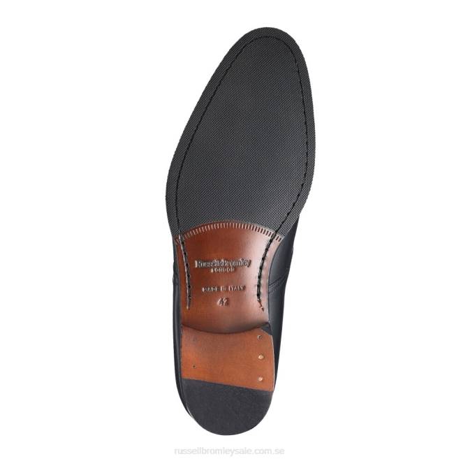 män svart Russell And Bromley munkband med ett spänne av platan T4XZ605