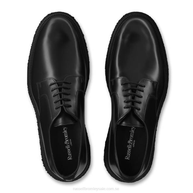 män svart Russell And Bromley oporto hi-shine derby T4XZ600