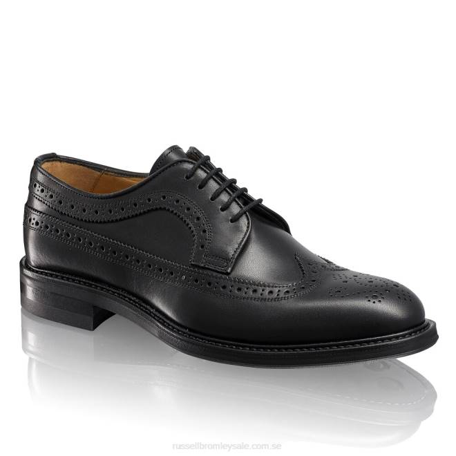 män svart Russell And Bromley southport gummisula derby T4XZ582