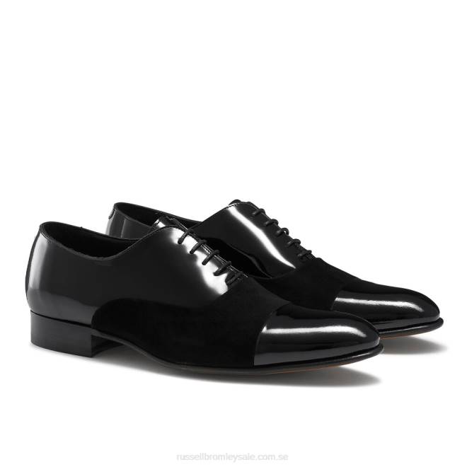 män svart Russell And Bromley stratus tåhätta oxford T4XZ590