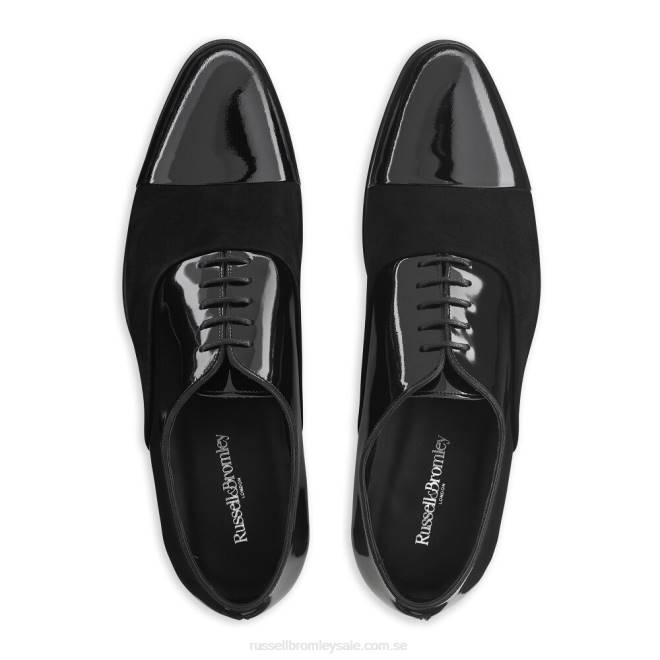 män svart Russell And Bromley stratus tåhätta oxford T4XZ590