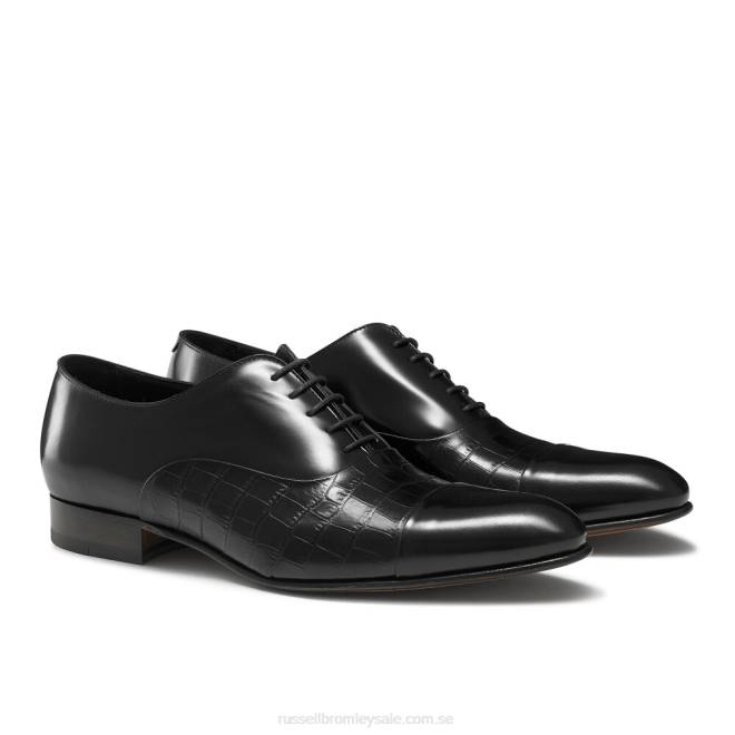 män svart Russell And Bromley stratus tåhätta oxford T4XZ592