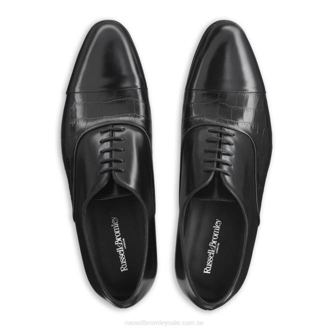 män svart Russell And Bromley stratus tåhätta oxford T4XZ592