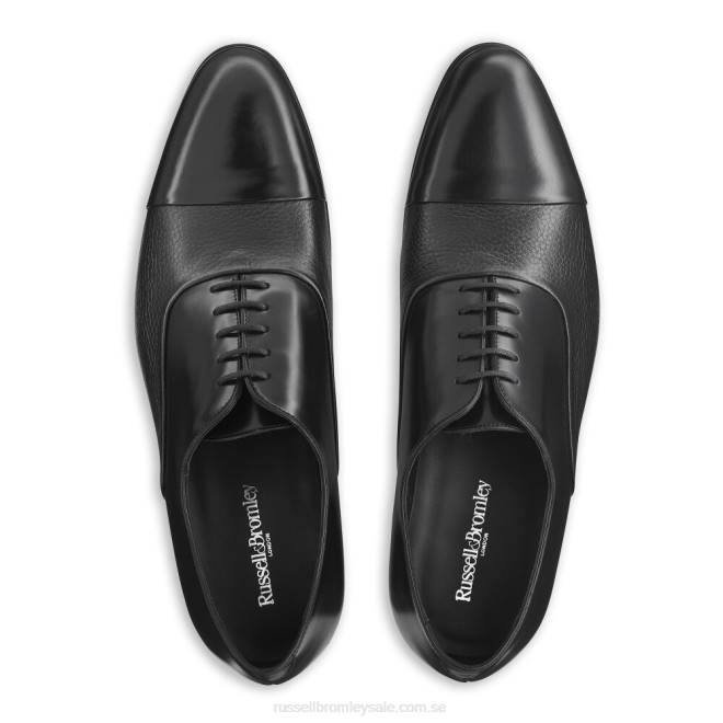 män svart Russell And Bromley stratus tåhätta oxford T4XZ596
