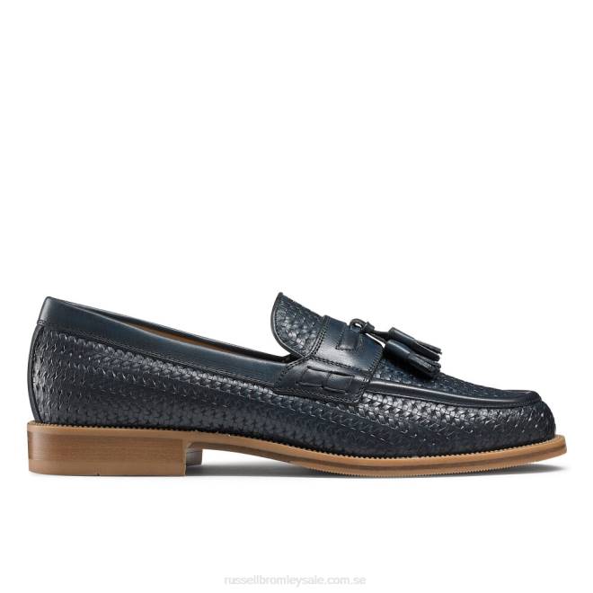 män blå Russell And Bromley keeble 4 tofs college loafer T4XZ575