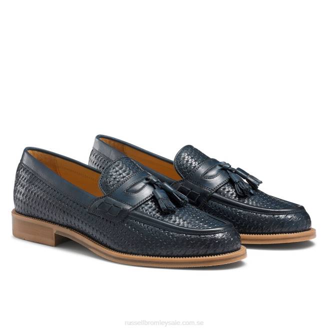 män blå Russell And Bromley keeble 4 tofs college loafer T4XZ575