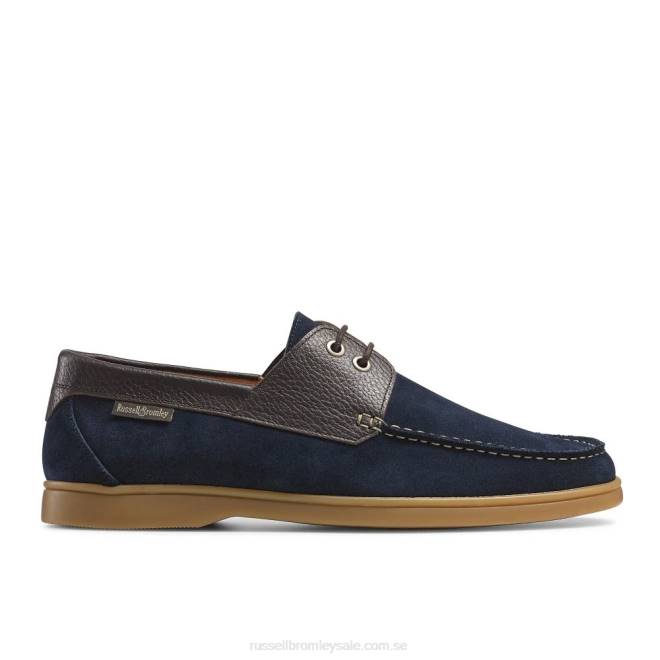 män blå Russell And Bromley midway premium däcksko T4XZ485