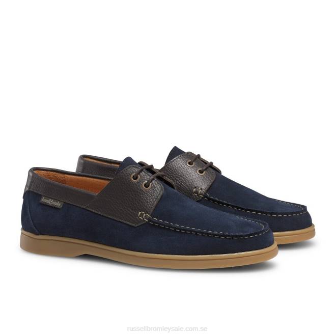 män blå Russell And Bromley midway premium däcksko T4XZ485