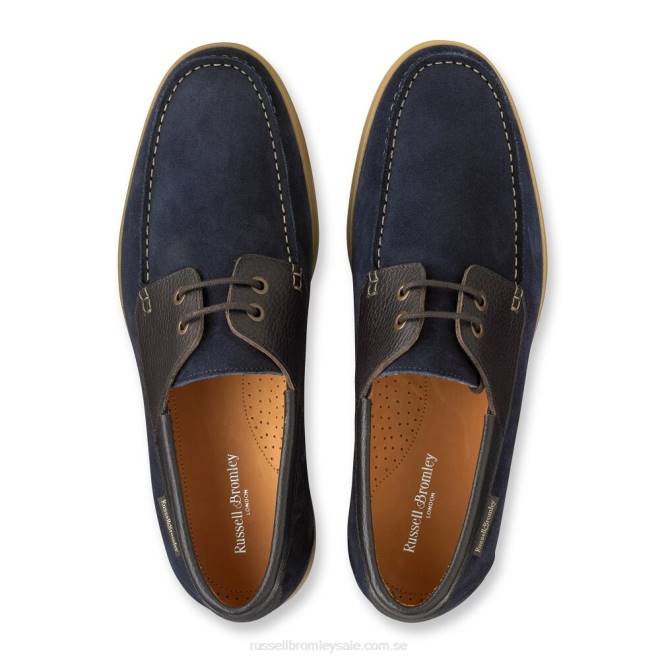 män blå Russell And Bromley midway premium däcksko T4XZ485