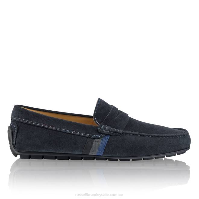 män blå Russell And Bromley mjuk slitage drivande loafer T4XZ495