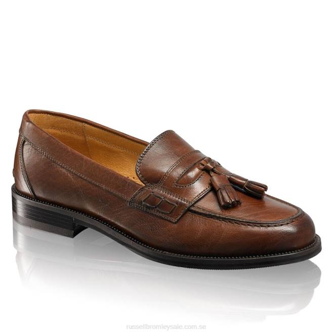 män brun Russell And Bromley keeble 3 tofs college loafer T4XZ569
