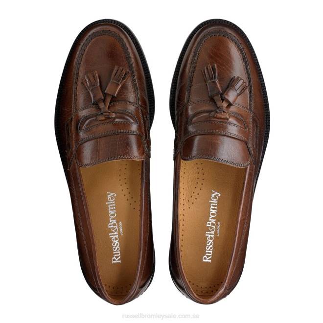 män brun Russell And Bromley keeble 3 tofs college loafer T4XZ569