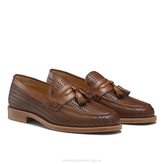 män brun Russell And Bromley keeble 4 tofs college loafer T4XZ573